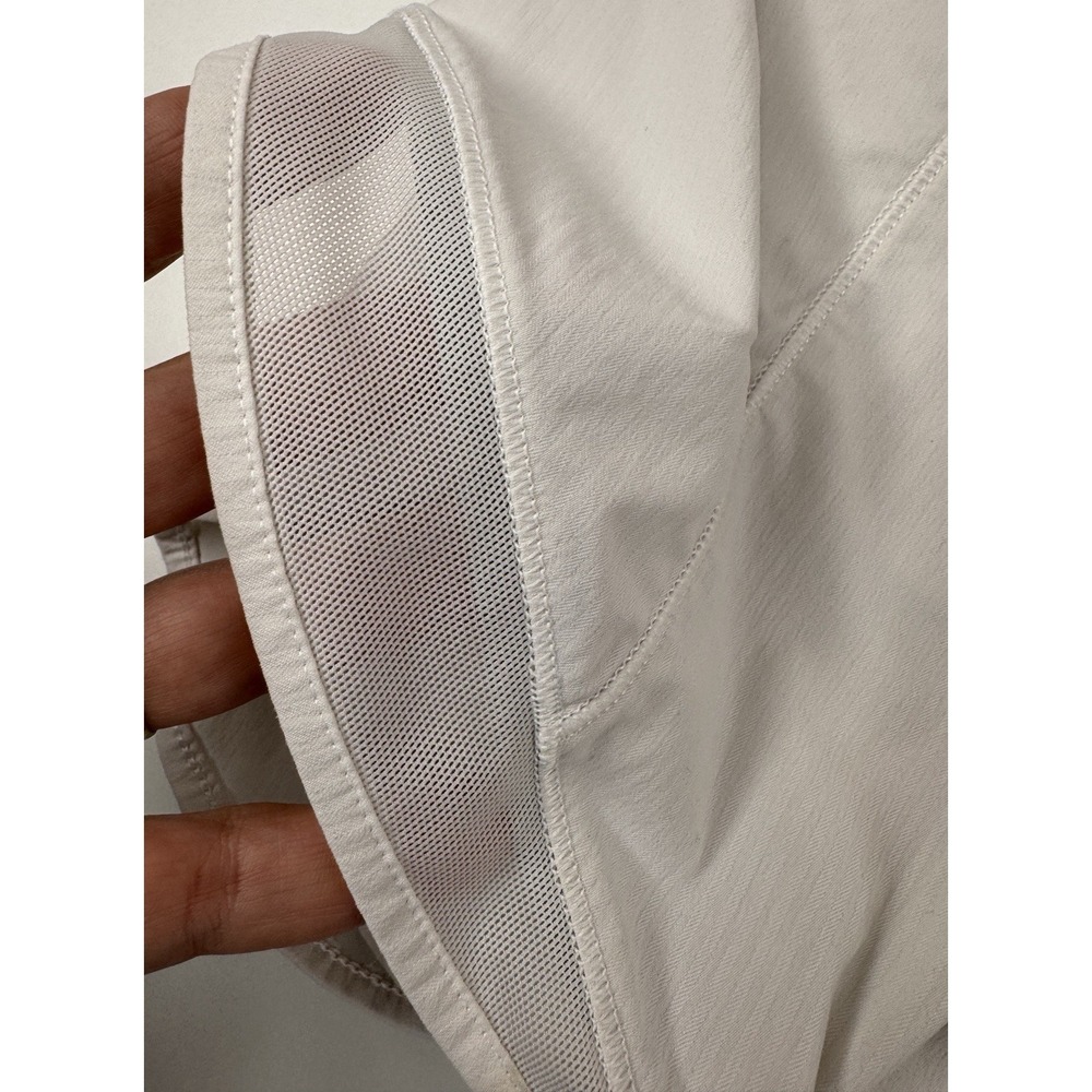 Lululemon Hotty Hot High-Rise Skirt Skort Size 8 White Tennis Prep Golf Sporty - Picture 12 of 13